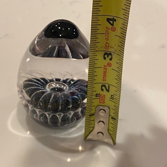 Dichroic Blown Glass Oval Paperweight Artist Brian Maytum Studio 1991 Signed3053 - Picture 14 of 14